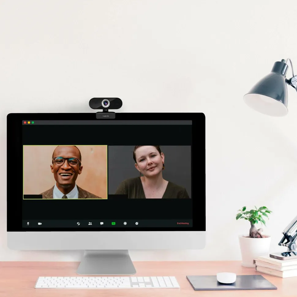 LogiLink Webkamera HD 1080p med indbygget mikrofon