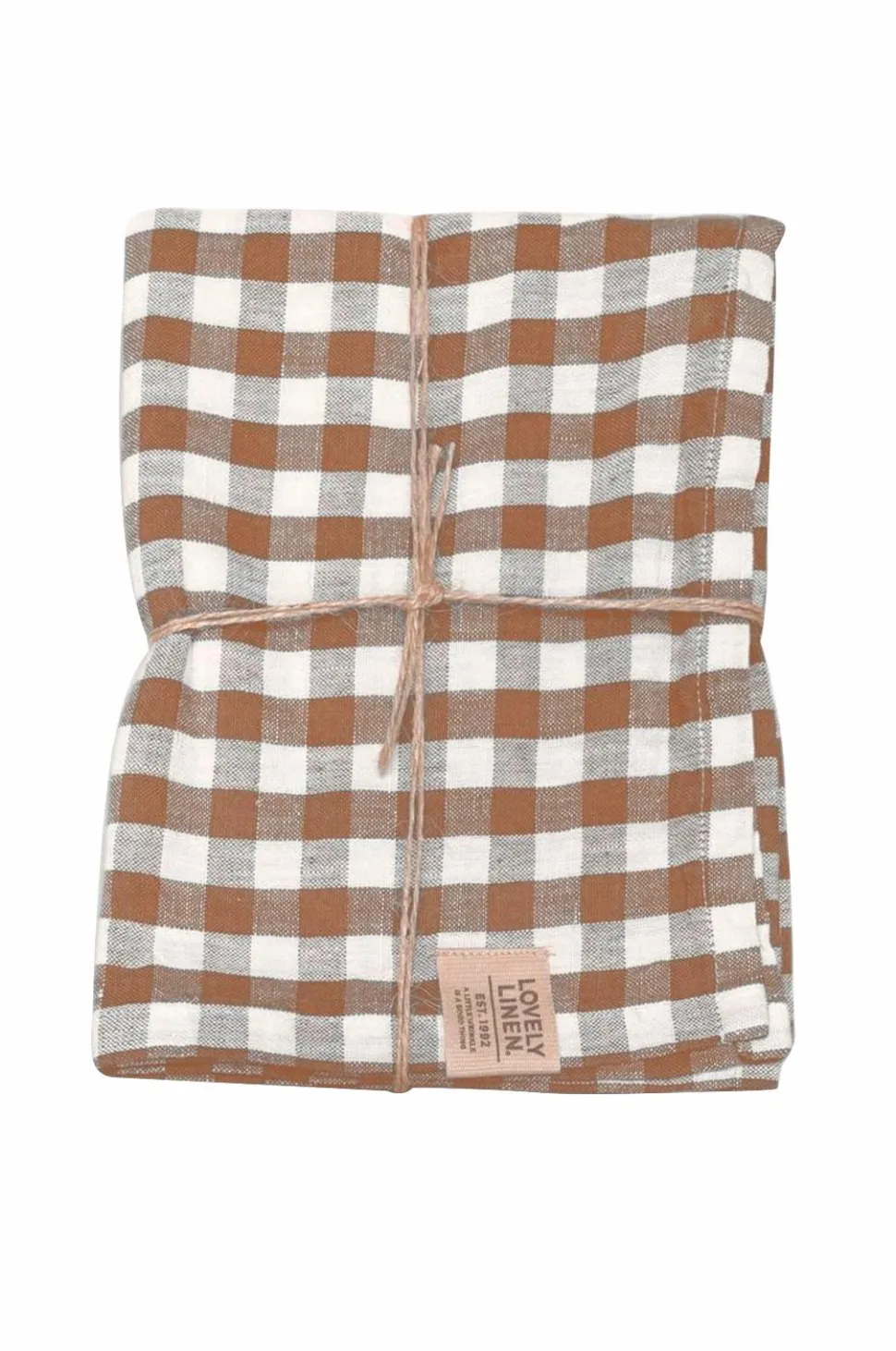 Lovely Linen Bordløber Misty i vasket hør