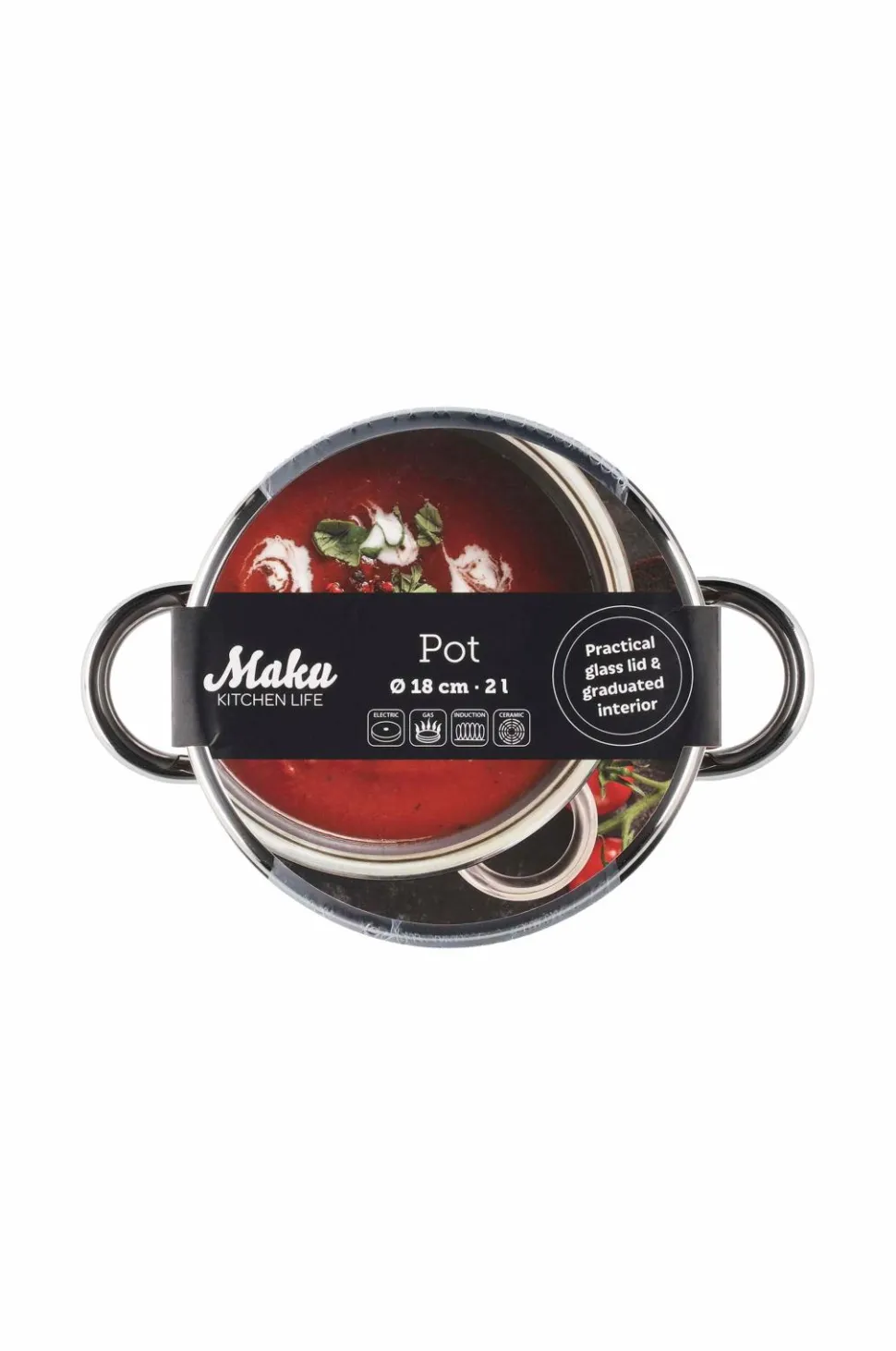 Maku Kitchen Life Kasserolle 2 L