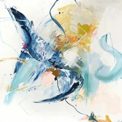Malerifabrikken Confidential Blue / Blandet maleri / 100 X 100 cm