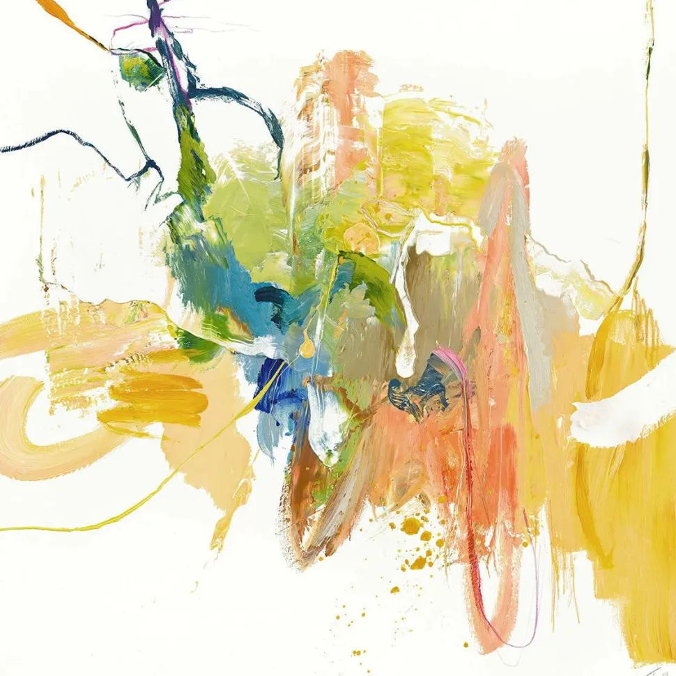 Malerifabrikken Confidential Yellow / Blandet maleri / 100 X 100 cm