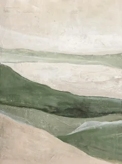 Malerifabrikken Design Painting / Green Field / 90x120 Cm / Sort ramme