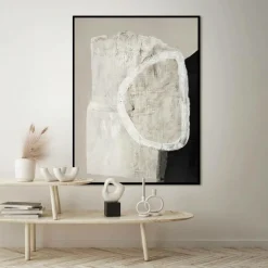 Malerifabrikken Design Painting / Sort Of Stone / 120x90 Cm / Sort ramme