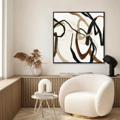 Malerifabrikken Design Painting / Once Again / 100x100 Cm / Sort ramme