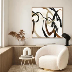 Malerifabrikken Design Painting / Once Again / 100x100 Cm / Egetræsramme