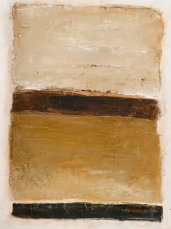 Malerifabrikken Design Painting / Ochre Square / 90x120 Cm / Egetræsramme