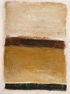 Malerifabrikken Design Painting / Ochre Square / 90x120 Cm / Sort ramme
