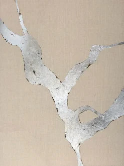 Malerifabrikken Design Maleri / Wild Horizon Silver / 90x120 Cm / Egetræsramme