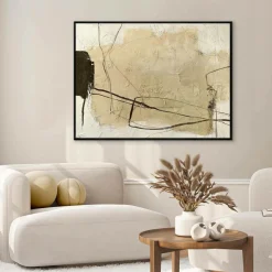 Malerifabrikken Design Painting / Cloudline / 120x90 Cm / Sort ramme
