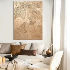 Malerifabrikken Design Maleri / Metallic Brown / 90x120 Cm