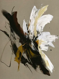 Malerifabrikken Hørmaleri / Explosive / 90x120 Cm / sort ramme