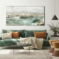 Malerifabrikken Low Limit Green / Blandet maleri / 140 X70 cm