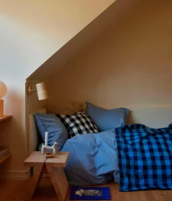 Midnatt Sengetæppe Gingham
