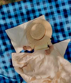 Midnatt Sengetæppe Gingham