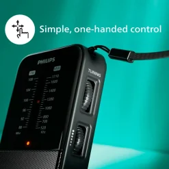 Philips Batteridrevet lommeradio