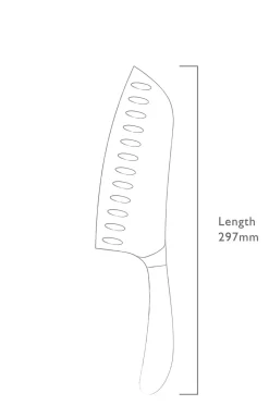 Robert Welch Dyb Santoku-kniv Signature 17cm/ 7