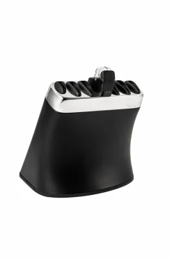 Robert Welch Sort knivblok med sliber Signature