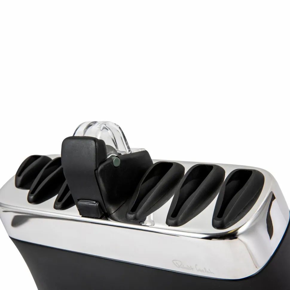 Robert Welch Sort knivblok med sliber Signature