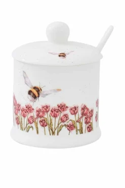 Royal Worcester Opbevaringskrukke og ske Wrendale Designs Bumble Bee