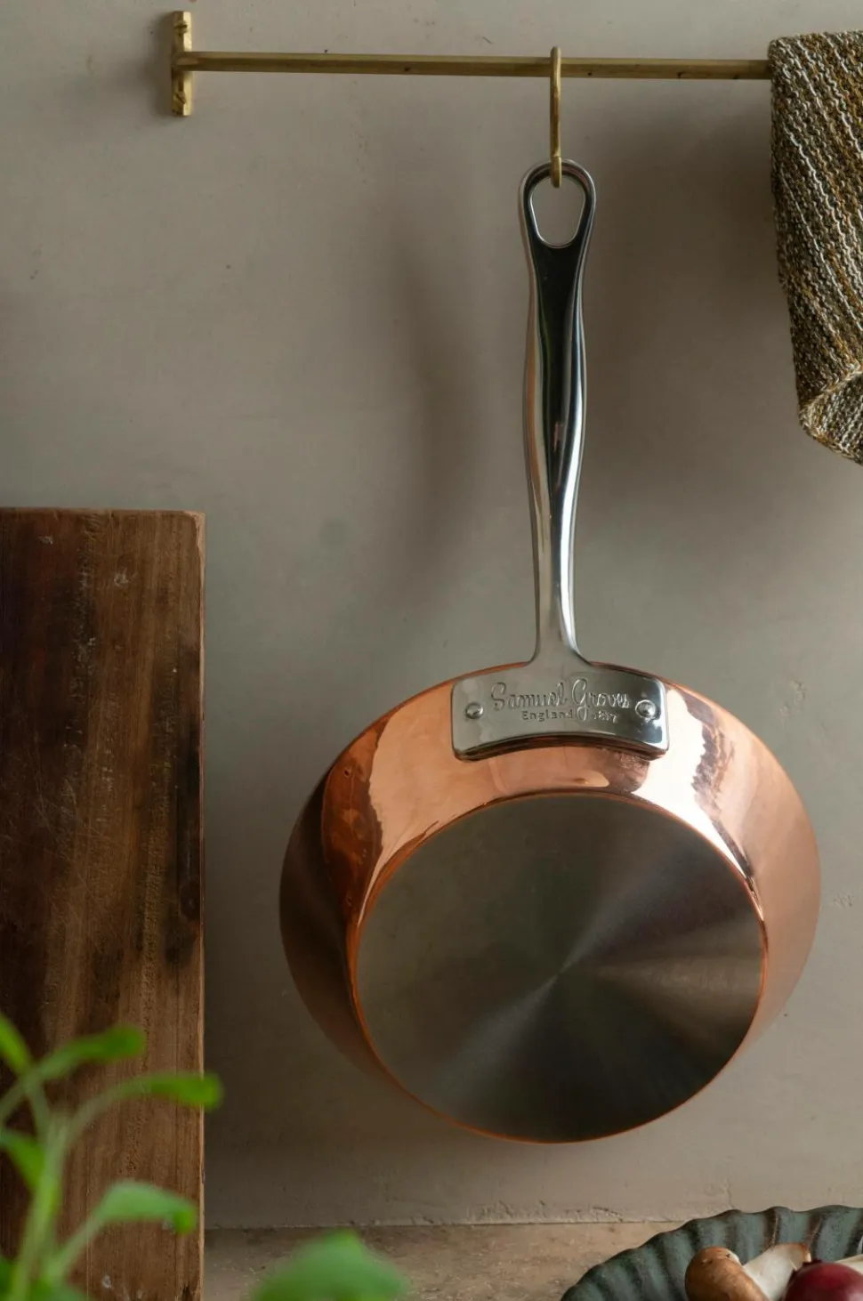Samuel Groves Kobber stegepande 20 cm