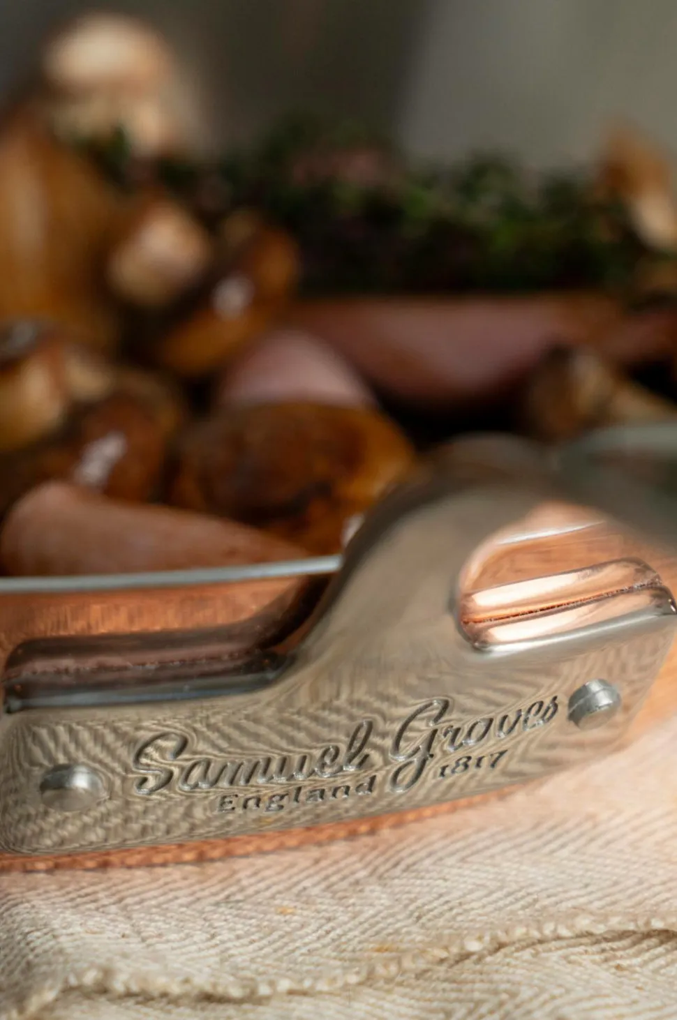 Samuel Groves Kobber stegepande 20 cm