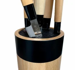 Satake Fleksibel knivblok i bjørn. Ø 13 cm højde 24 cm.