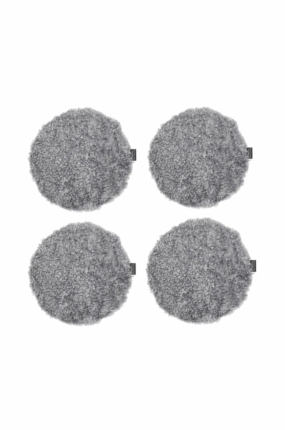 Skinnwille Rund siddepude Curly 4-pak