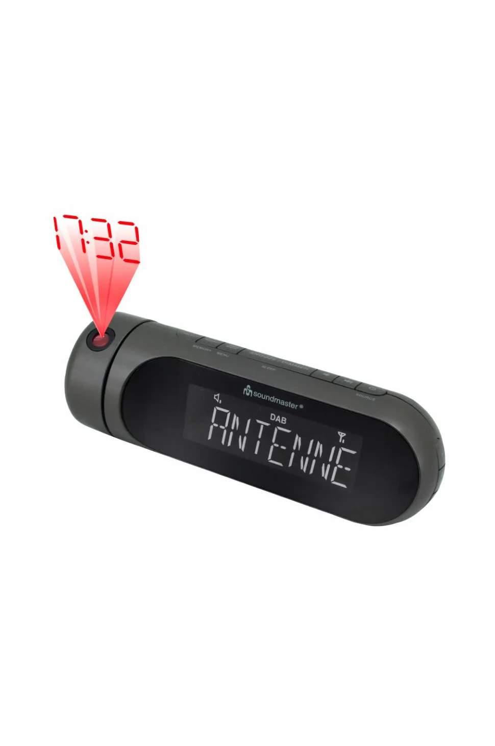 Soundmaster Clockradio DAB+/FM-RDS med projektion