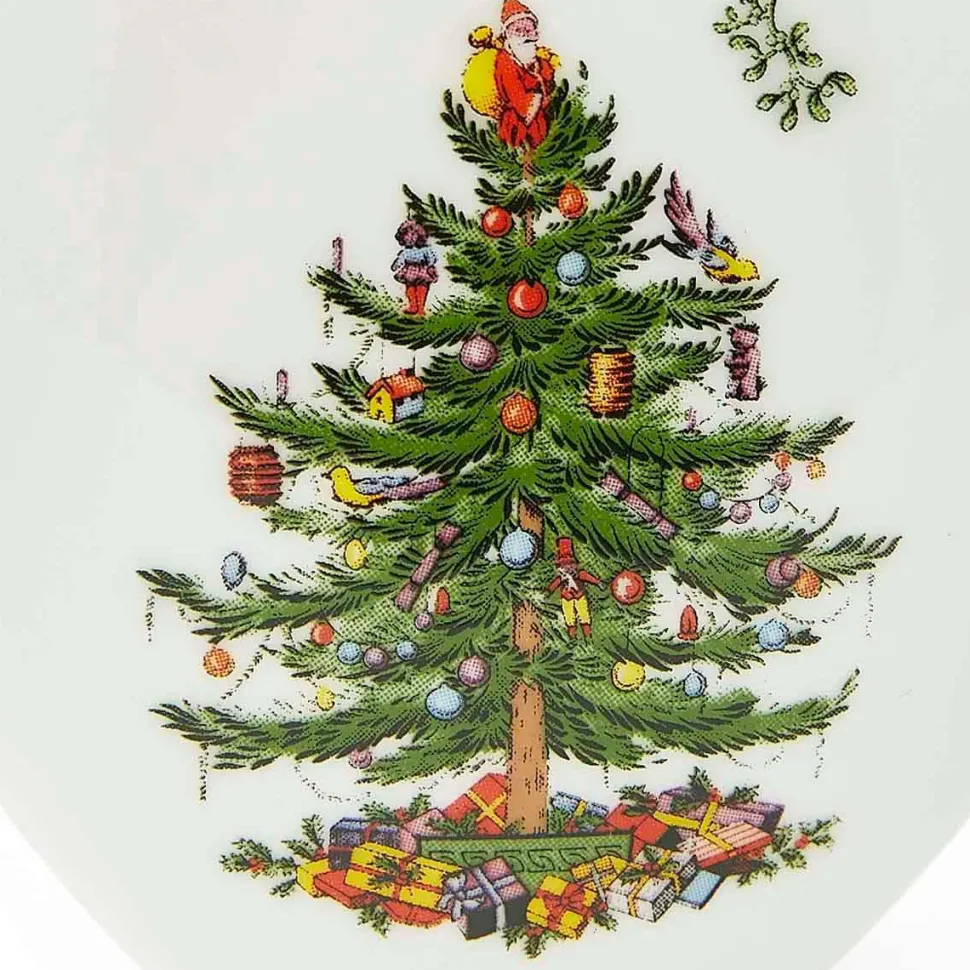 Spode Ornament Christmas Tree Puffed Heart