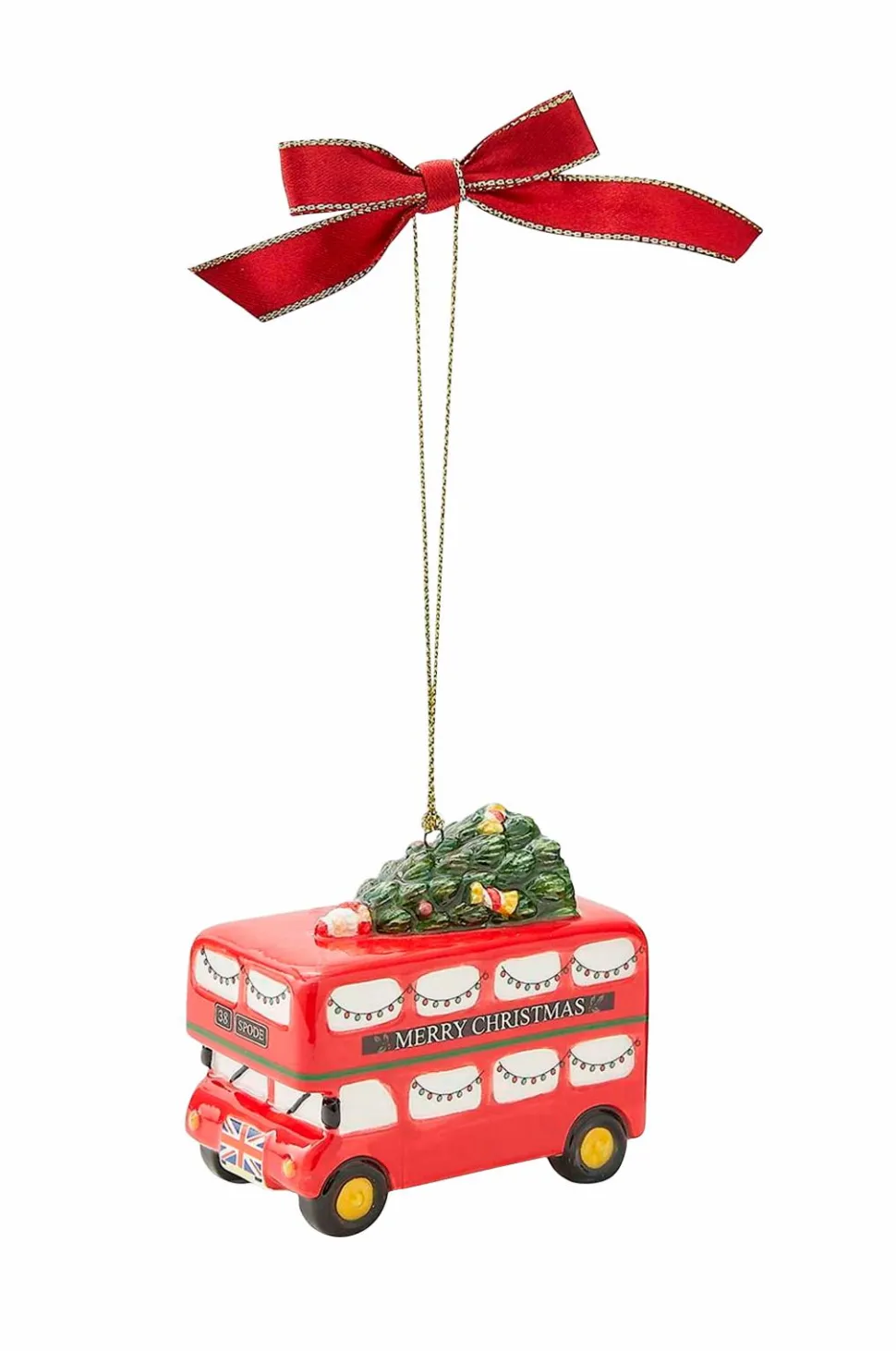 Spode Ornament Christmas Tree All Things British Double Decker Bus