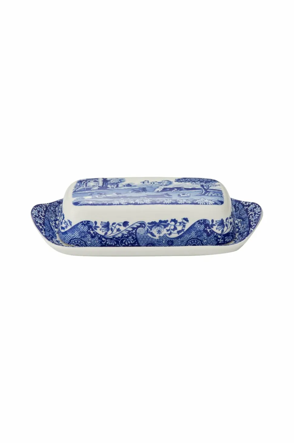 Spode Smørboks Blue Italian