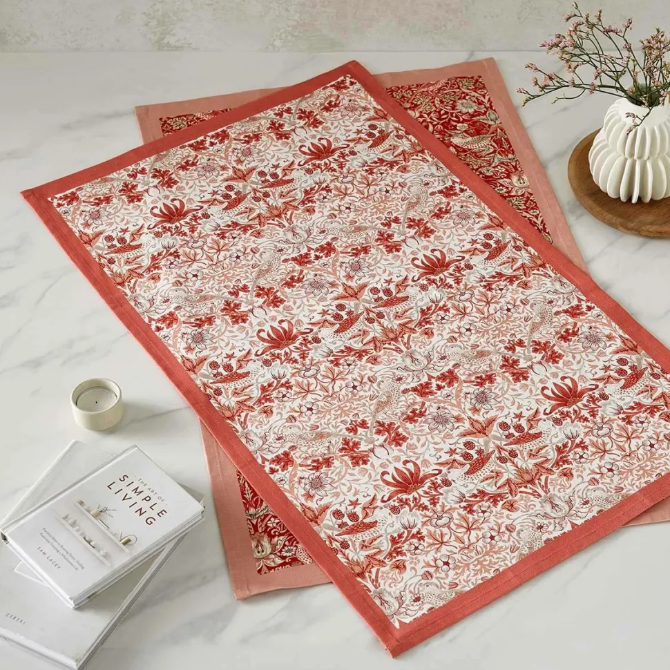 Spode Viskestykker Morris & Co Strawberry Thief Sæt med 2 stk.