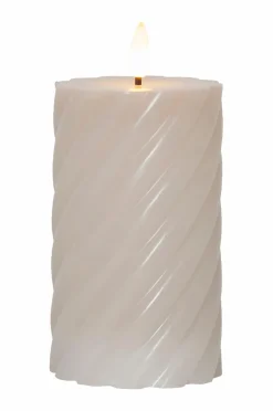 Star Trading Bloklys Flamme Swirl LED 15 cm