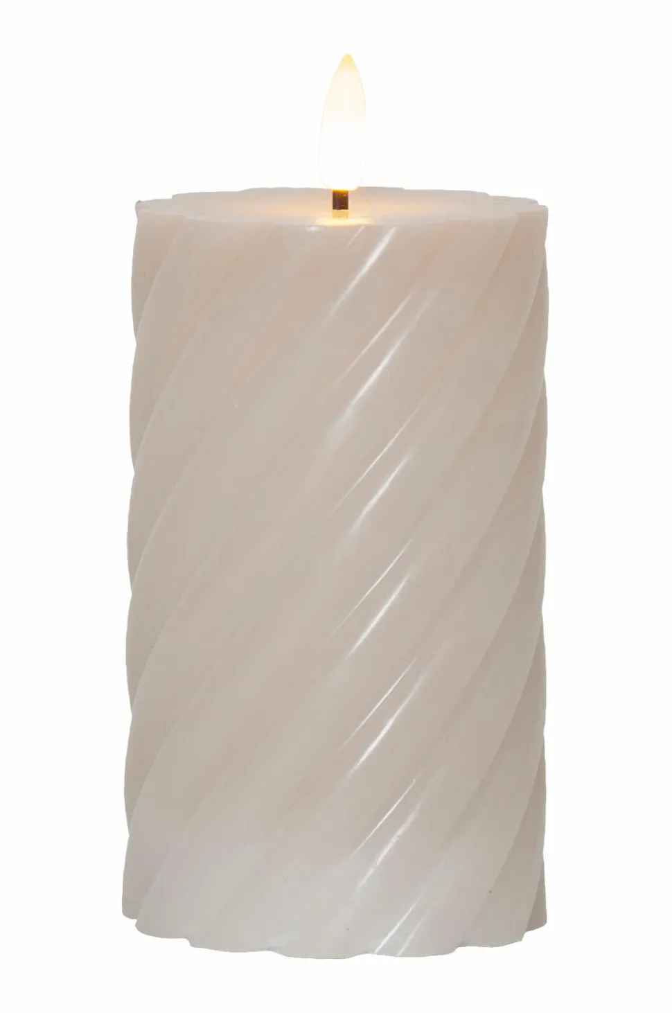 Star Trading Bloklys Flamme Swirl LED 15 cm
