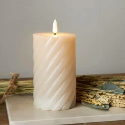 Star Trading Bloklys Flamme Swirl LED 15 cm