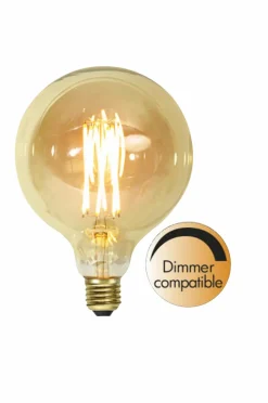 Star Trading LED-lampe E27 G125 Vintage Gold