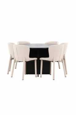 Venture Home Spisebord Strada med Astoria-stol