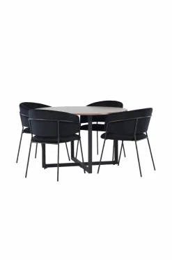 Venture Home Spisegruppe Durango med 4 stk. stole Selma