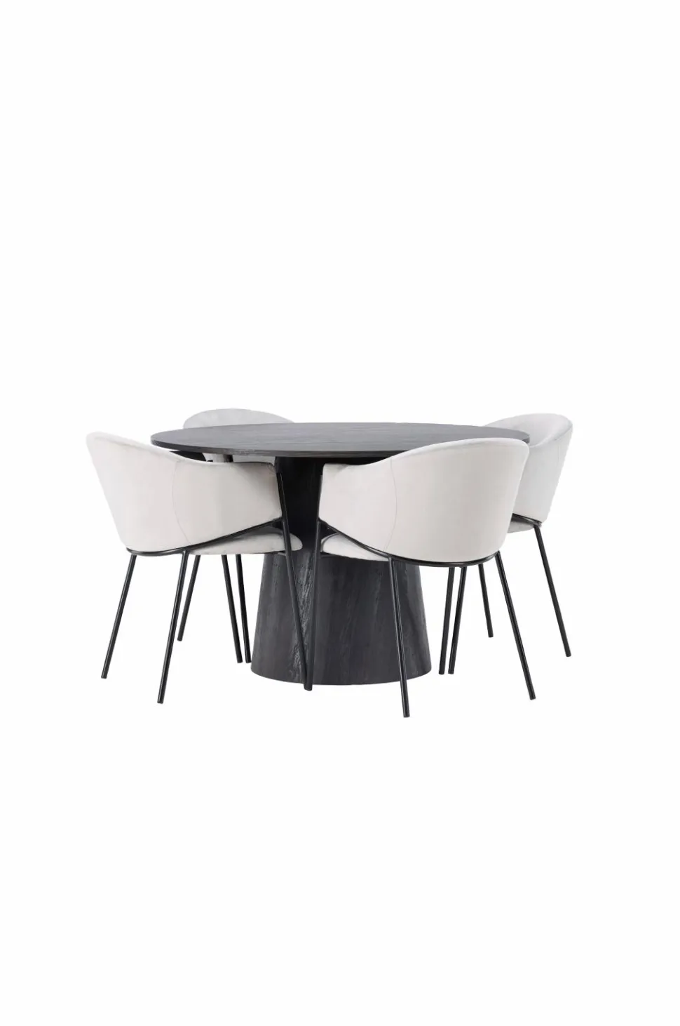 Venture Home Spisegruppe Lanzo med 4 stole Evelina