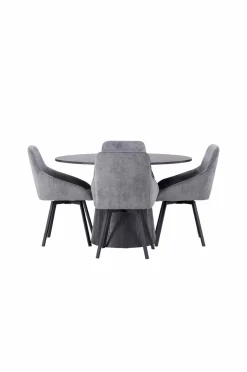Venture Home Spisegruppe Lanzo med 4 stole Rosie