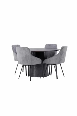 Venture Home Spisegruppe Lanzo med 4 stole Rosie