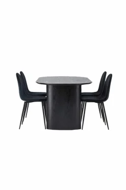 Venture Home Spisegruppe Isolde med 4 stole Polar
