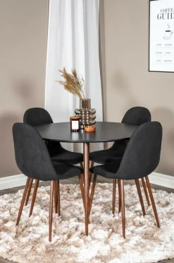 Venture Home Spisegruppe Plaza med 4 stole Polar