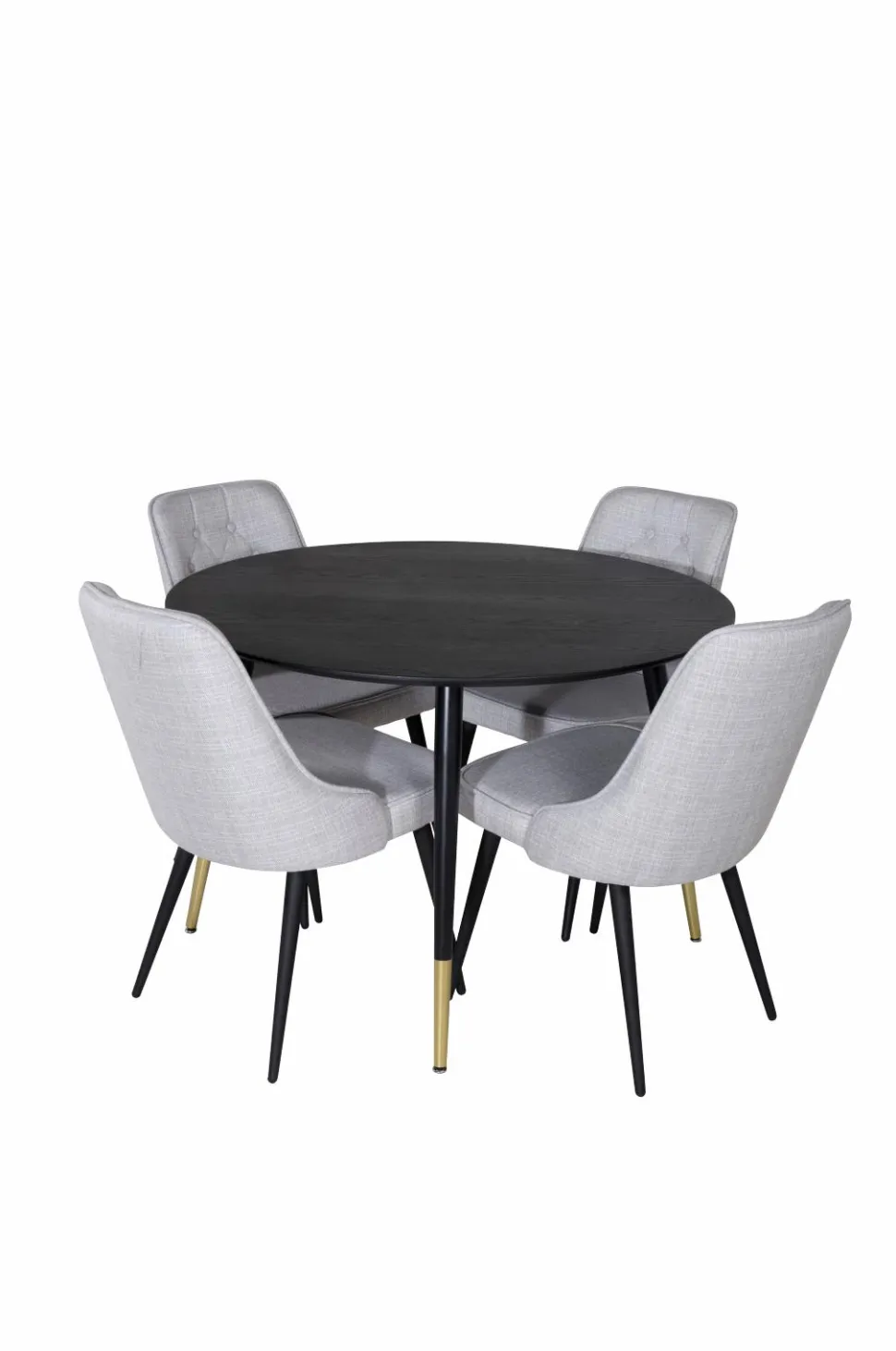 Venture Home Spisegruppe Dipp med 4 stk. stole Velvet Deluxe