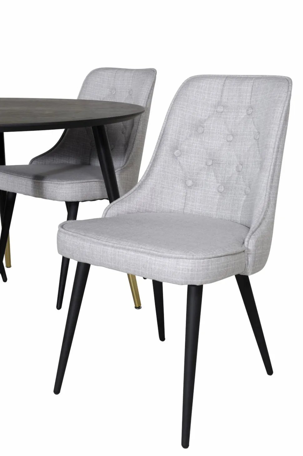 Venture Home Spisegruppe Dipp med 4 stk. stole Velvet Deluxe