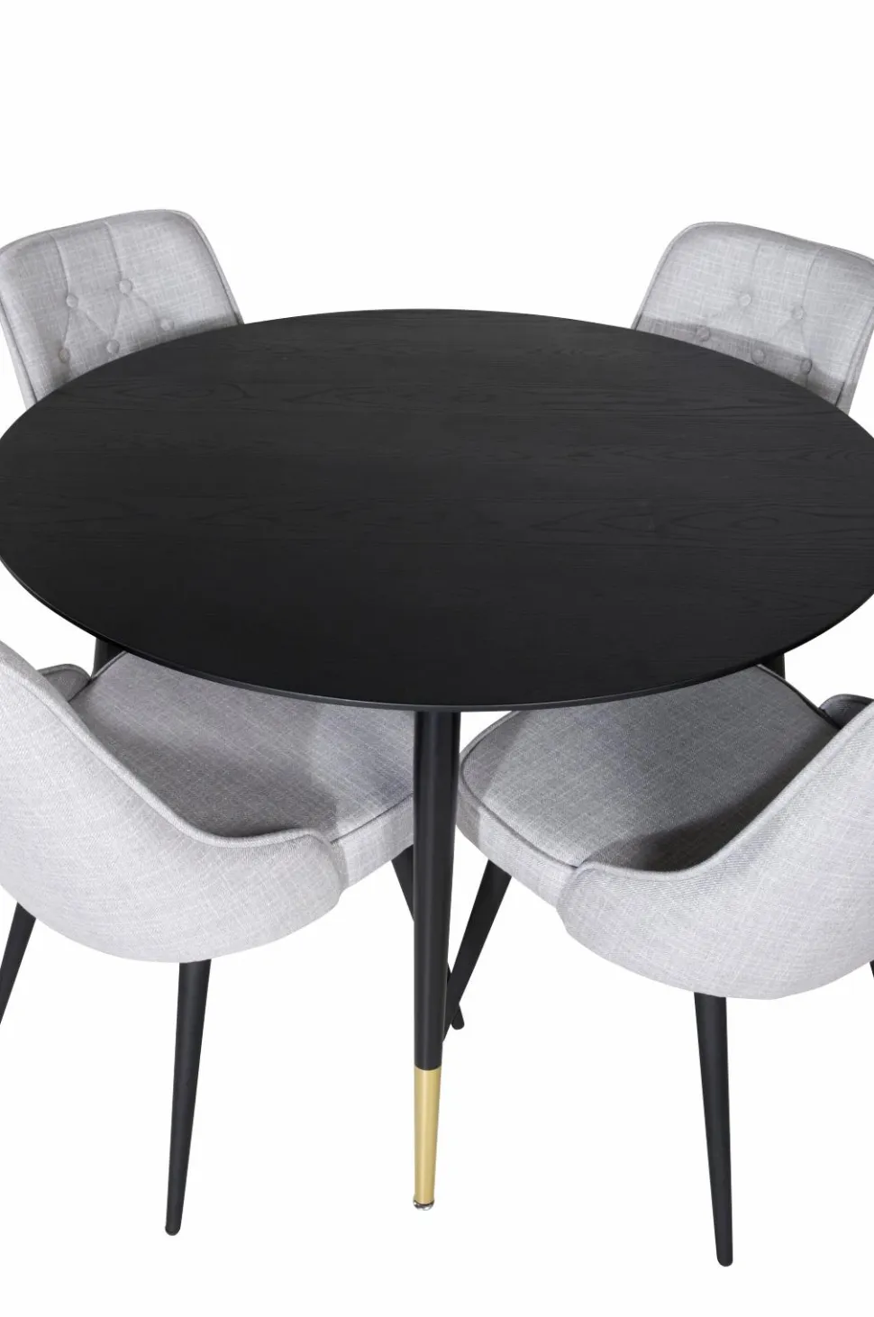 Venture Home Spisegruppe Dipp med 4 stk. stole Velvet Deluxe