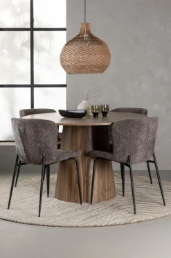 Venture Home Spisegruppe Lanzo med 4 stole Modesto