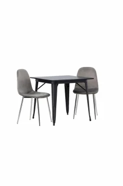 Venture Home Spisegruppe Tempe med 2 stole Eva