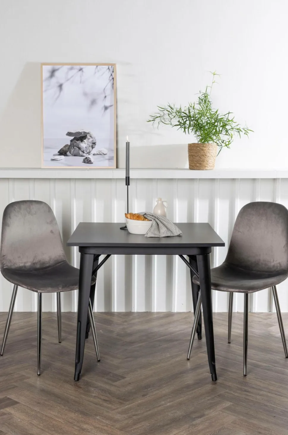 Venture Home Spisegruppe Tempe med 2 stole Eva