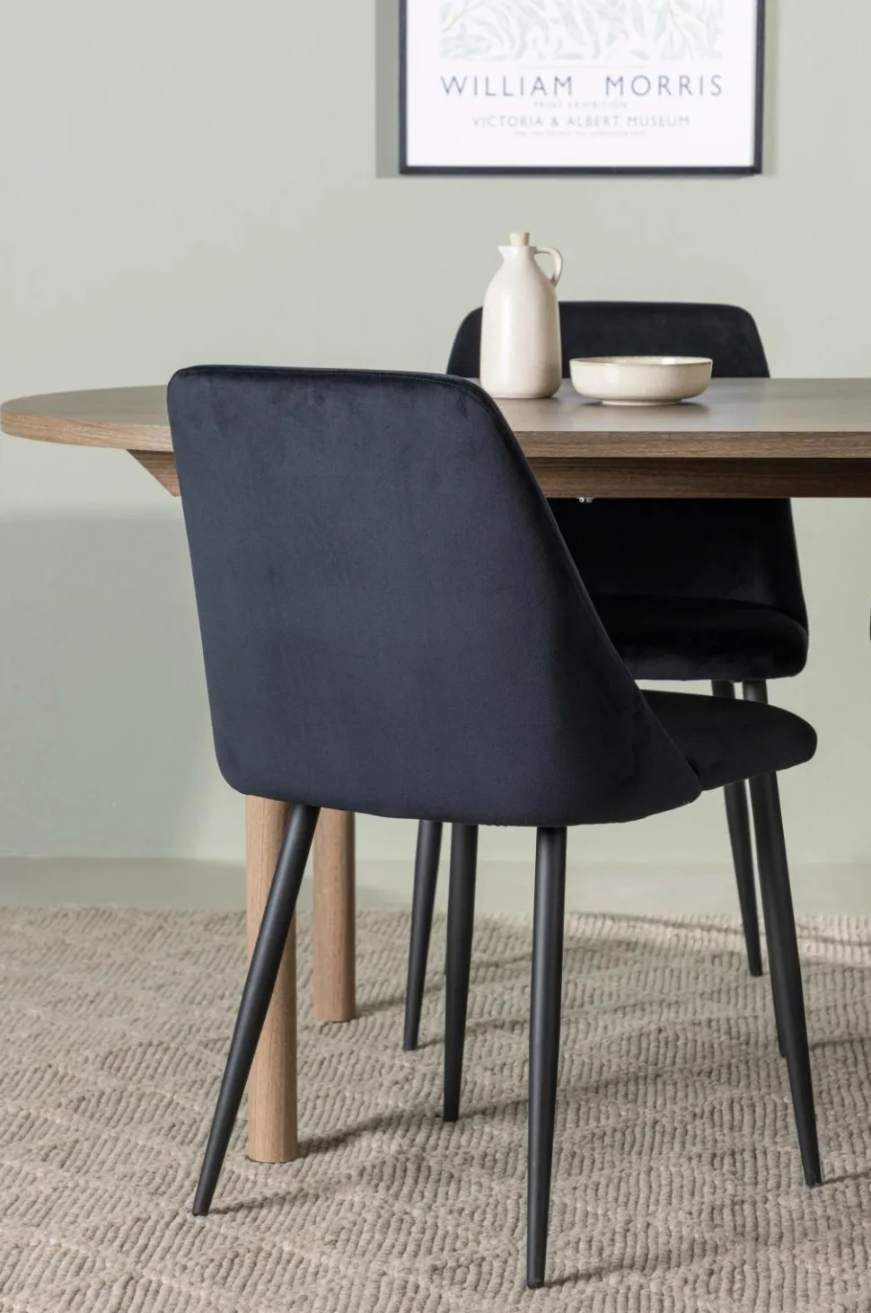 Venture Home Spisegruppe Andy med 4 stole Night